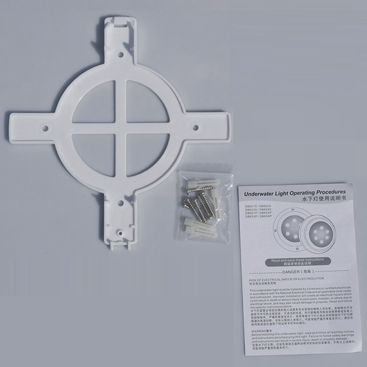 18x3W ABS plastic pool wall lamp underwater light (White)