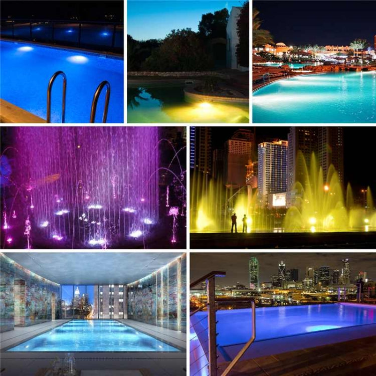 18x3W ABS plastic pool wall lamp underwater light (White)