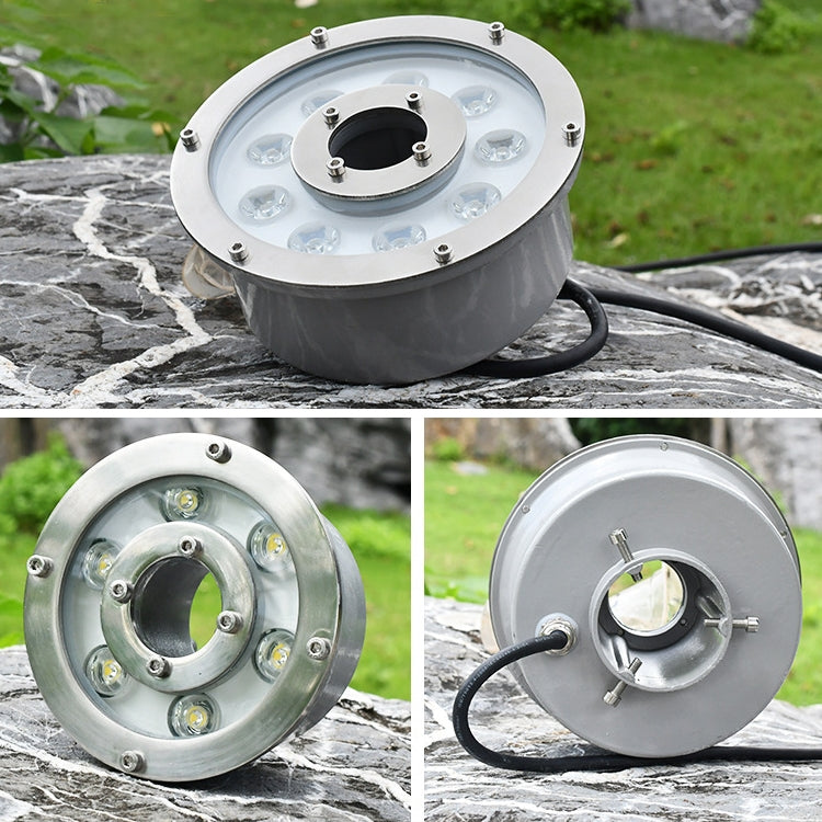6W Landscape Color Changing Ring LED Aluminum Alloy Underwater Fountain Light (Color Changing)