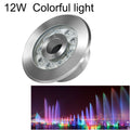 12W Landscape Color Changing Ring LED Stainless Steel Underwater Spotlight (Colorful)