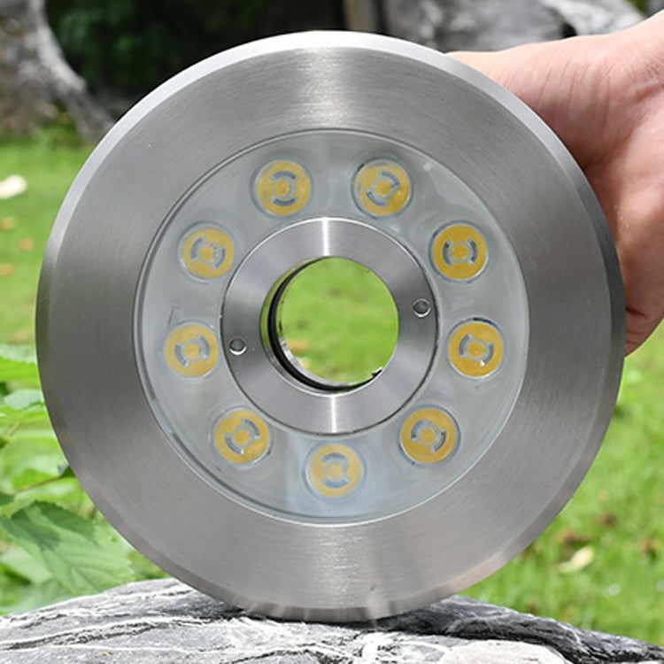 18W Landscape Colored Color Change Ring LED Stainless Steel Underwater Fountain Light (Colorful)