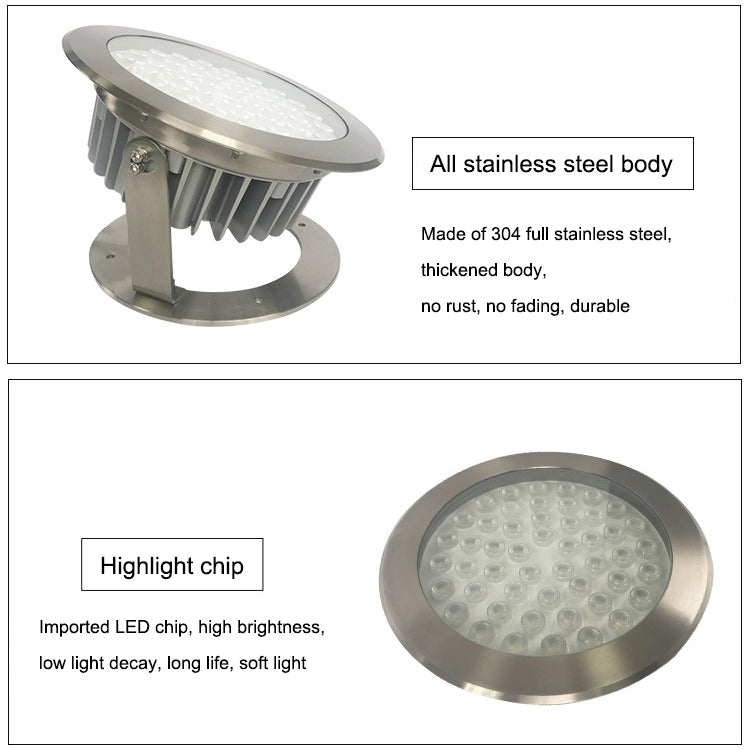 9W Quadrat Park Landscape LED Underwater Light Pool Light (Warm White Light)