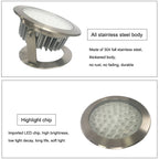 9W Quadrat Park Landscape LED Underwater Light Pool Light (Warm White Light)