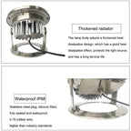 9W Quadrat Park Landscape LED Underwater Light Pool Light (Warm White Light)