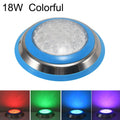 18W LED Stainless Steel Wall Mounted Pool Light Landscape Underwater Light (Colorful Light)