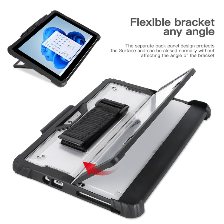 For MicroSoft Surface Pro 4 / 5 / 6 / 7 / 7+ Acrylic transparent hand and shoulder strap laptop case