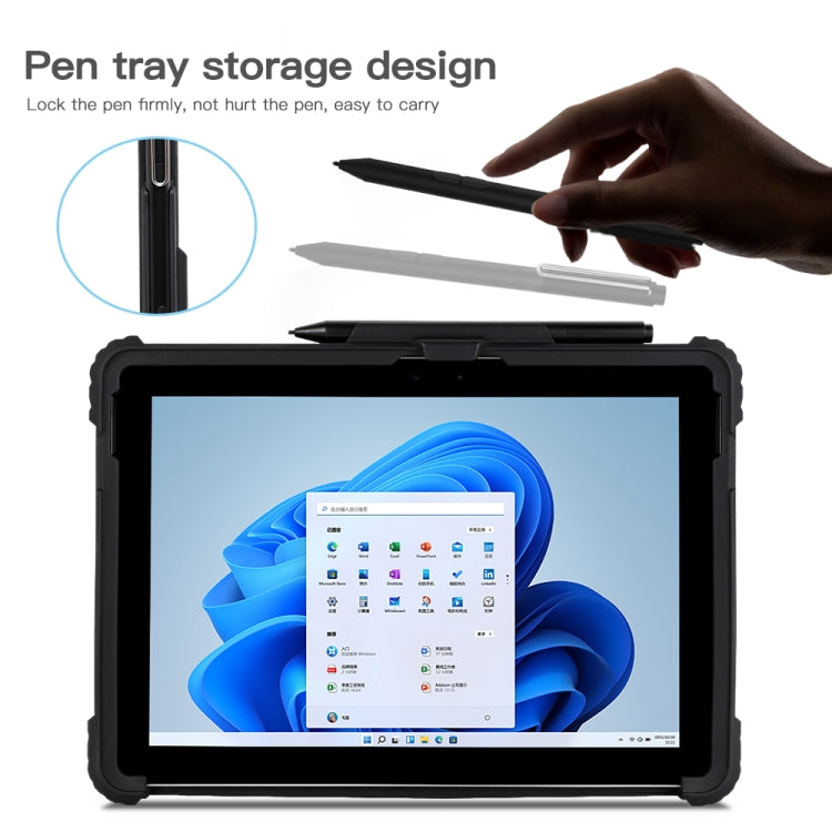 For MicroSoft Surface Pro 4 / 5 / 6 / 7 / 7+ Acrylic transparent hand and shoulder strap laptop case