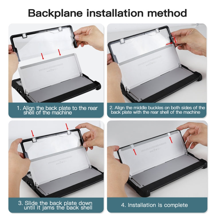 For MicroSoft Surface Pro 4 / 5 / 6 / 7 / 7+ Acrylic transparent hand and shoulder strap laptop case