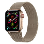 Frerndorf | Milanese stainless steel watch band for Apple Watch Series 9&8&7 41 mm / SE 3&SE 2&6&SE&5&4 40 mm / 3&2&1 38 mm (Vintage Gold)