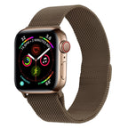 Frerndorf | Milanese stainless steel watch strap for Apple Watch Series 9&8&7 41mm / SE 3&SE 2&6&SE&5&4 40mm / 3&2&1 38mm (Brown)