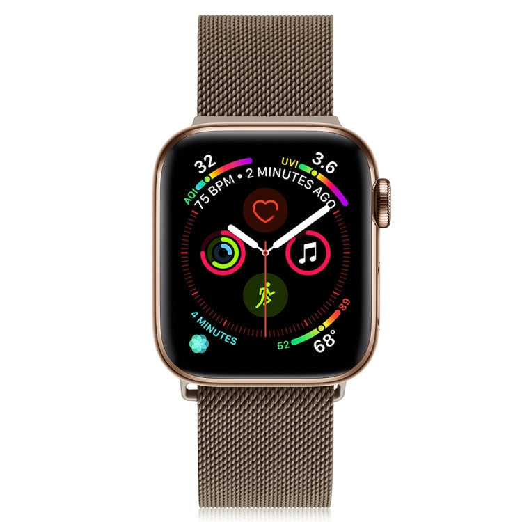 Frerndorf | Milanese stainless steel watch strap for Apple Watch Series 9&8&7 41mm / SE 3&SE 2&6&SE&5&4 40mm / 3&2&1 38mm (Brown)