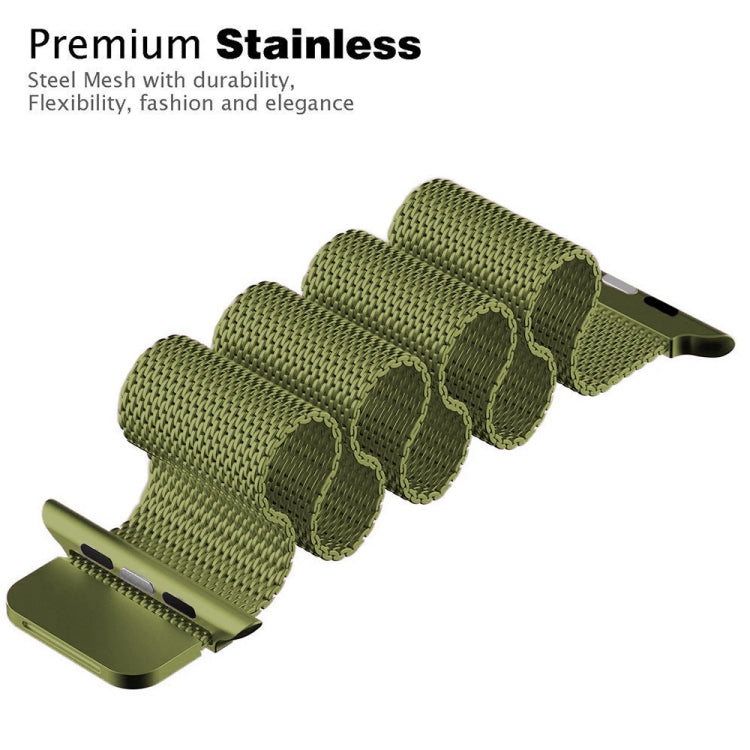 Frerndorf | Milanese stainless steel watch strap for Apple Watch Series 9&8&7 41mm / SE 3&SE 2&6&SE&5&4 40mm / 3&2&1 38mm (Brown)