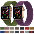 Frerndorf | Milanese stainless steel watch strap for Apple Watch Series 9&8&7 41mm / SE 3&SE 2&6&SE&5&4 40mm / 3&2&1 38mm (Brown)