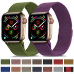 Frerndorf | Milanese stainless steel watch band for Apple Watch Series 9&8&7 41 mm / SE 3&SE 2&6&SE&5&4 40 mm / 3&2&1 38 mm (Vintage Gold)