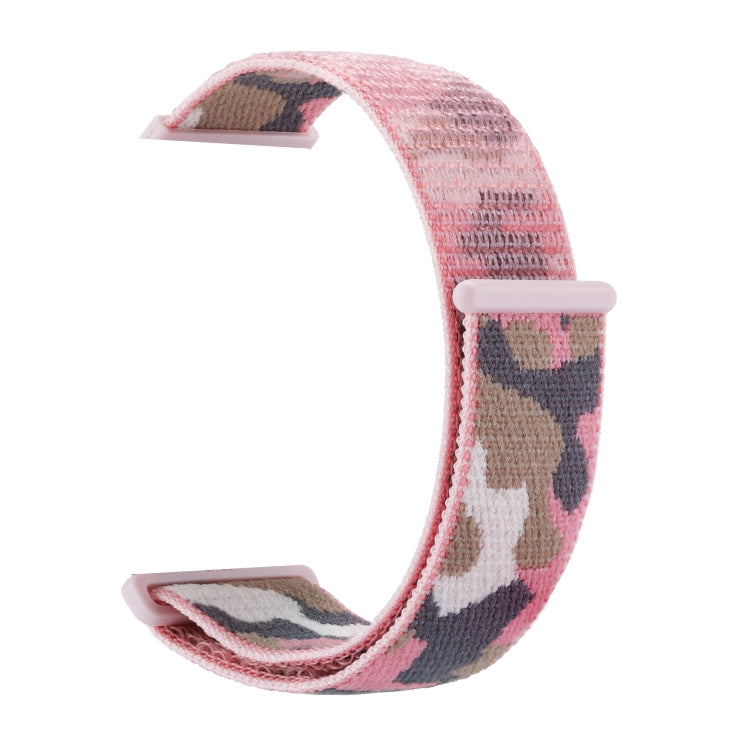 Frerndorf | Nylon Loop Watch Band for Apple Watch Ultra 49mm & Watch Ultra 2 49mm / Series 9 & 8 & 7 45mm / SE 3 & SE 2 & 6 & SE & 5 & 4 44mm / 3 & 2 & 1 42mm (Pink Camouflage)