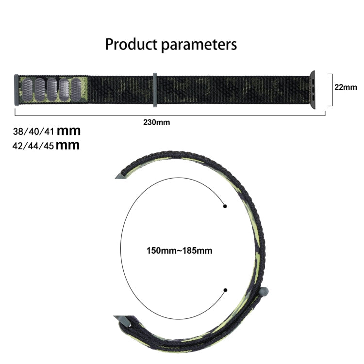 Frerndorf | Nylon Loop Watch Band for Apple Watch Ultra 49mm & Watch Ultra 2 49mm / Series 9 & 8 & 7 45mm / SE 3 & SE 2 & 6 & SE & 5 & 4 44mm / 3 & 2 & 1 42mm (Pink Camouflage)