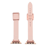 Frerndorf | Magnetic Rose Gold Square Buckle Watch Band for Apple Watch Series 9&8&7 41mm / SE 3&SE 2&6&SE&5&4 40mm / 3&2&1 38mm (Midnight Blue)