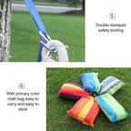 Outdoor Double Thick Canvas Hammock Indoor Swing, Size: 200x100cm (Dark Blue)