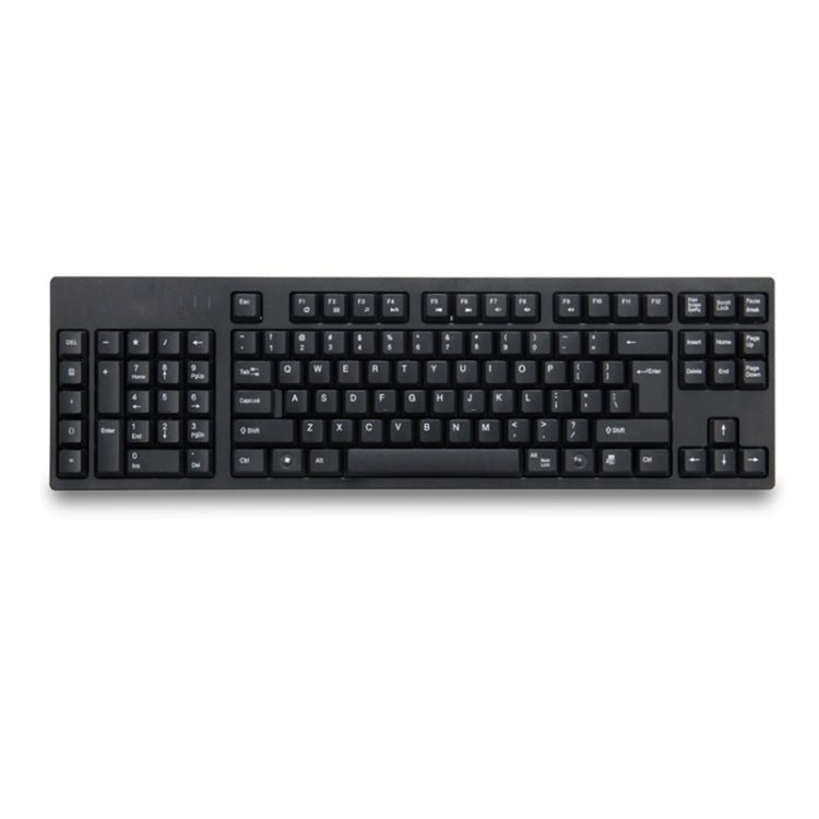 Wired USB Left-Handed Keyboard with Dual HUB Function (Black)
