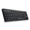 Wired USB Left-Handed Keyboard with Dual HUB Function (Black)