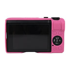 For Canon PowerShot G7 X Mark III / G7X3 Soft Silicone Protective Case with Lens Cap (Rose Red)