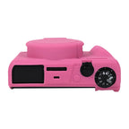 For Canon PowerShot G7 X Mark III / G7X3 Soft Silicone Protective Case with Lens Cap (Rose Red)