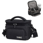 Cwatcun D67 Crossbody Camera Bag Photography Lens Shoulder Bag, Size: 22 x 15 x 15cm S(Black)