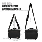 Cwatcun D67 Crossbody Camera Bag Photography Lens Shoulder Bag, Size: 22 x 15 x 15cm S(Black)