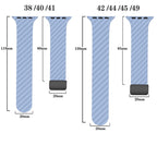 For Apple Watch Ultra 2 49mm Carbon Fiber Magnetic Black Buckle Bracelet (Light Blue Black)