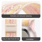 For Apple Watch Series 5 40mm Loop Nylon Watch Strap (Starlight Yellow Pink)