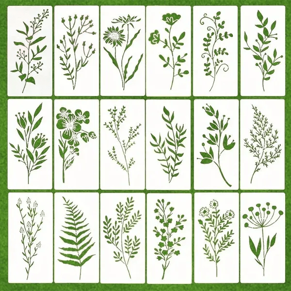 DIY Decoration - Garden Fence Large Flower Drawing Templates