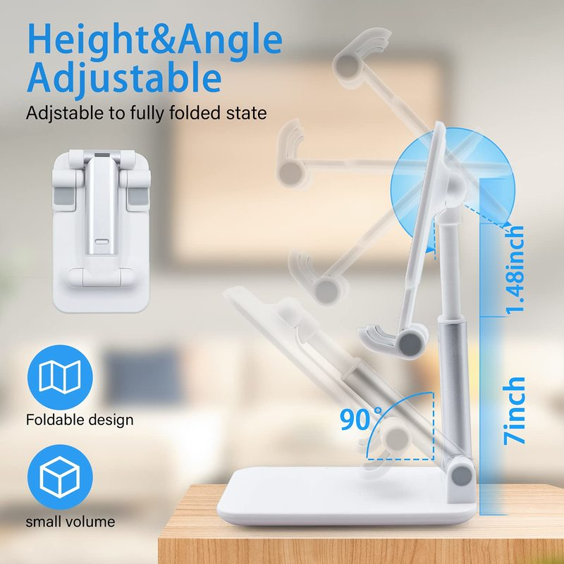Foldable Desktop Phone Tablet Holder Mobile Desk Stand