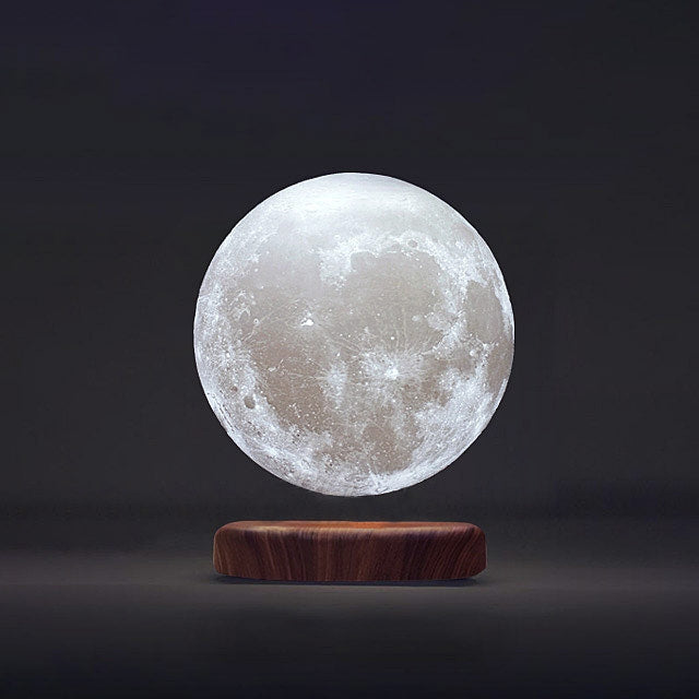 Floating Magnetic Moon Lamp with 3D Print and LED Lighting