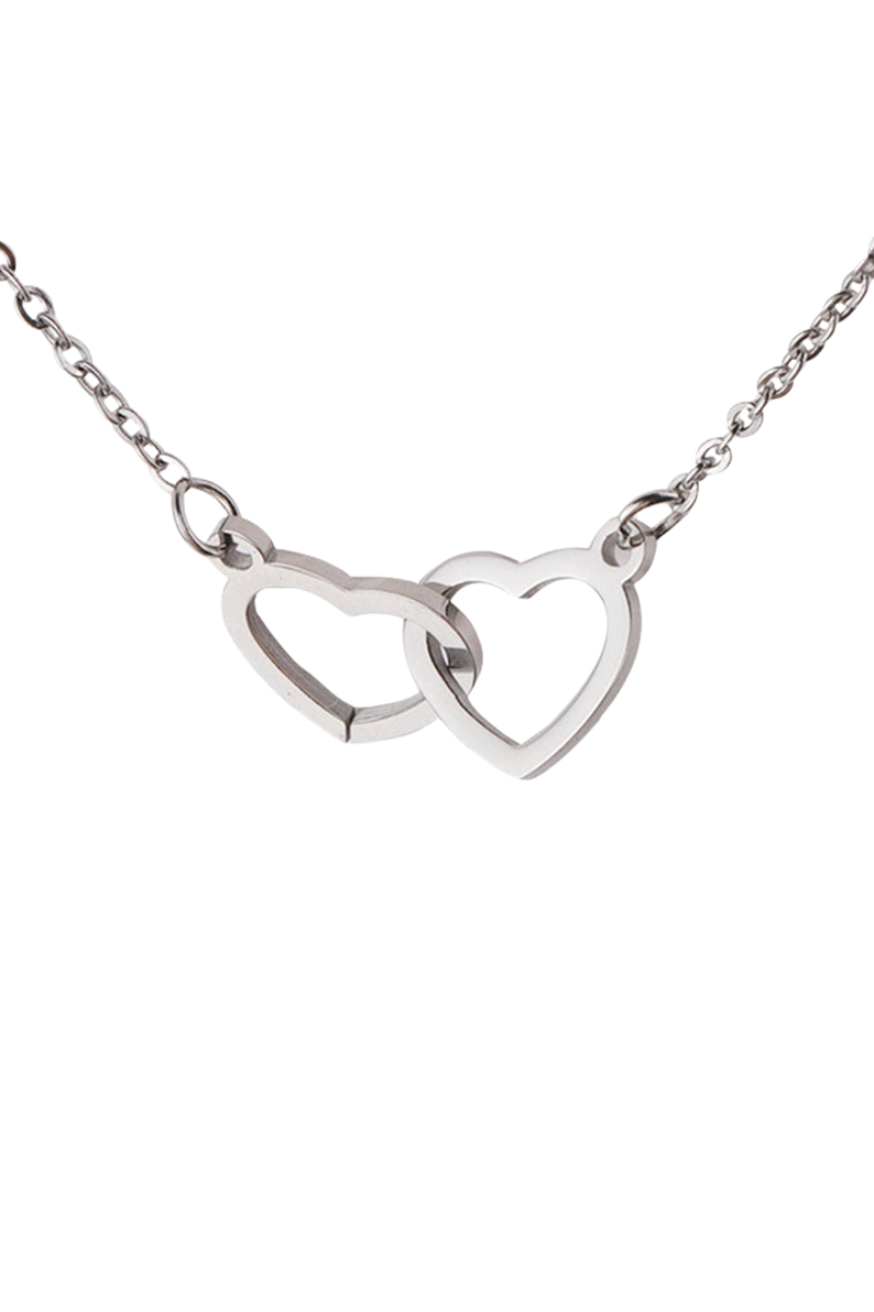 Gift Set Rose & Heart Necklace Light – Eternal Rose with Hidden Love Necklace