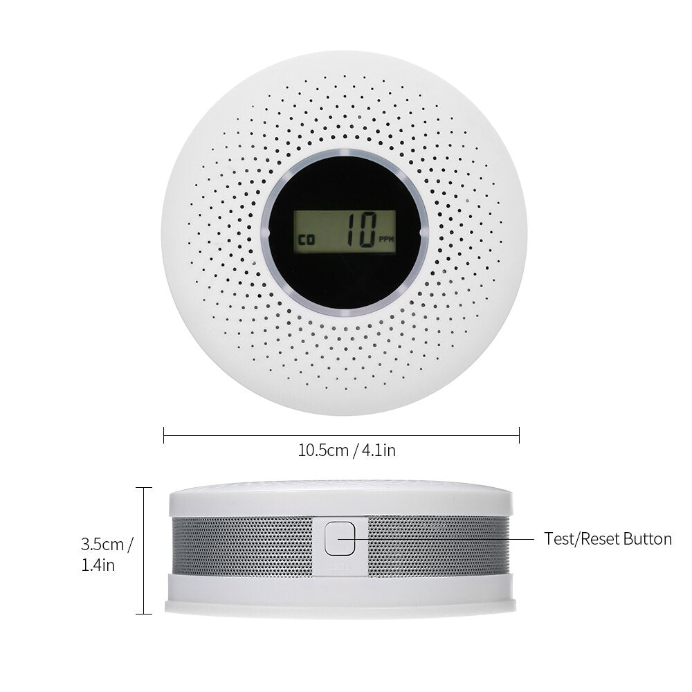 CombiVeilig Smoke and Carbon Monoxide Detector with Long-lasting Battery