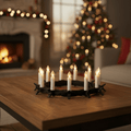 Flameless Christmas Candle Set with Gentle LED Glow