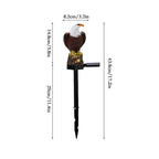 Outdoor Eagle Owl Statue LED Solar Garden Light Waterproof Lawn Lamp