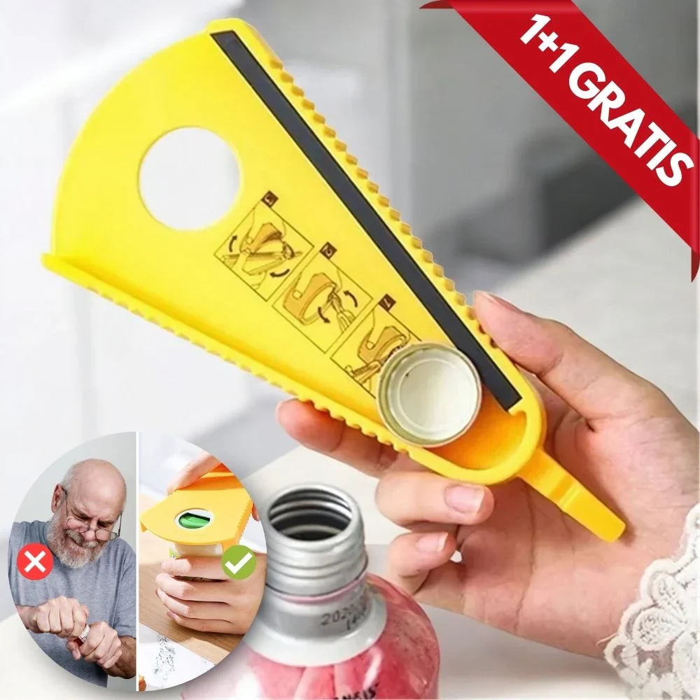 Ergonomic bottle opener with practical handle for easy use