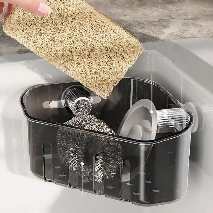 Corner Dish Rack with Suction Cup – Space-saving, stable & drill-free