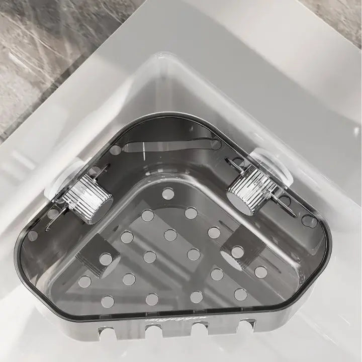 Corner Dish Rack with Suction Cup – Space-saving, stable & drill-free