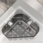 Corner Dish Rack with Suction Cup – Space-saving, stable & drill-free