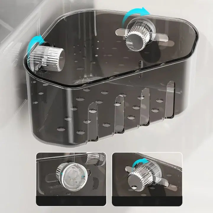 Corner Dish Rack with Suction Cup – Space-saving, stable & drill-free