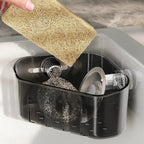 Corner shelf with suction cup – Drill-free & space-saving