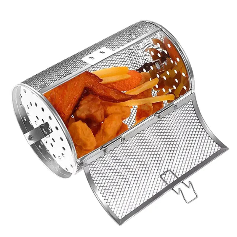 Stainless Steel Redating Basket for the Grill – Even & Effortless Cooking