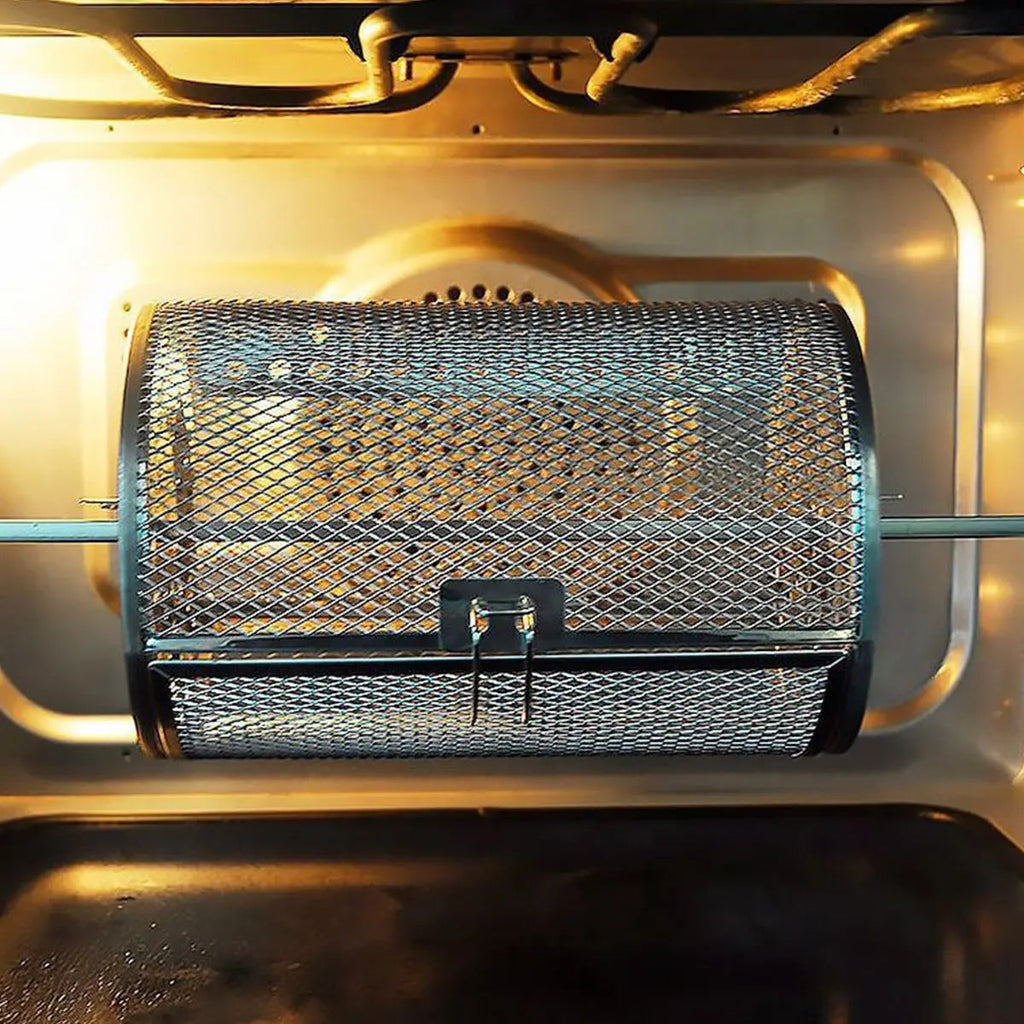 Stainless Steel Redating Basket for the Grill – Even & Effortless Cooking