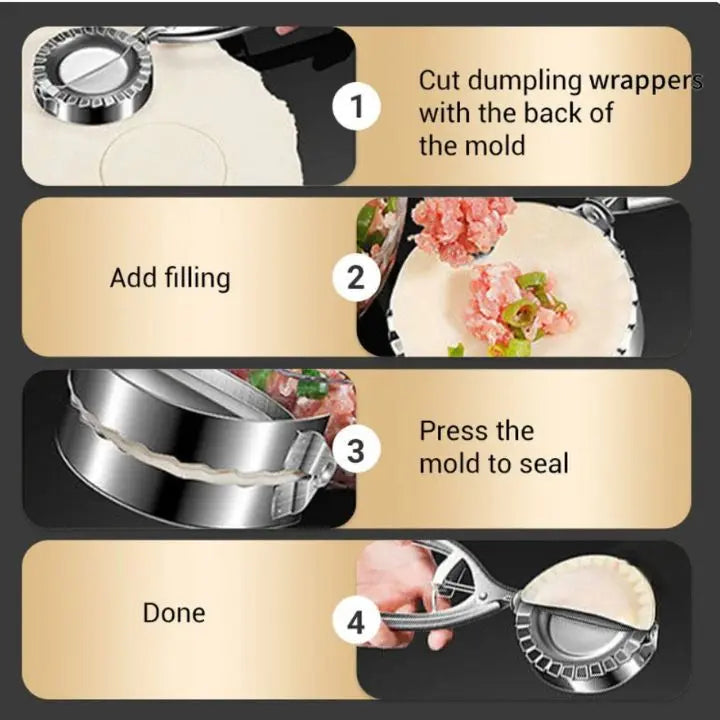 Stainless Steel Dumpling Mold - Perfect Dumplings Made Quickly