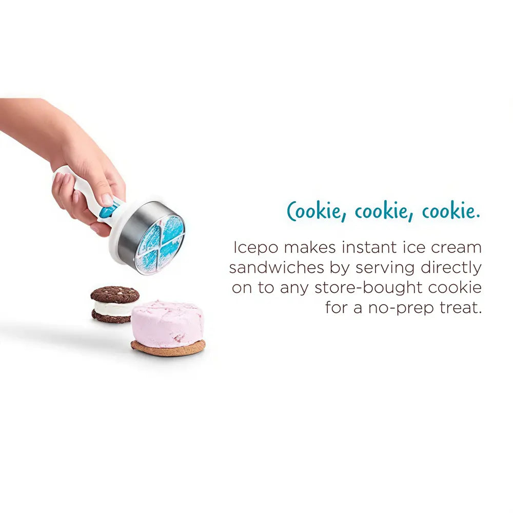 Stainless Steel Ice Cream Scoop – With One-Hand Release & Ergonomic Handle