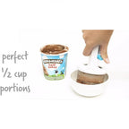 Stainless Steel Ice Cream Scoop – With One-Hand Release & Ergonomic Handle