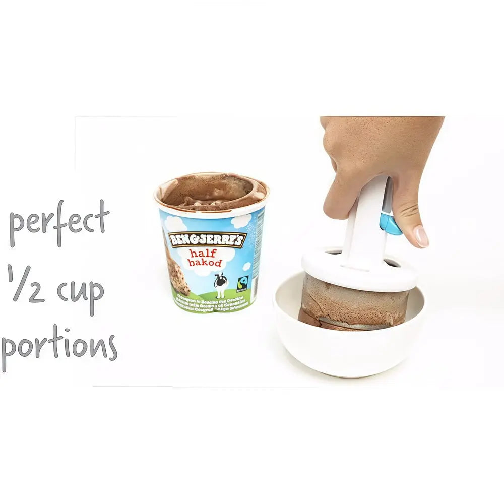 Stainless Steel Ice Cream Scoop – With One-Hand Release & Ergonomic Handle