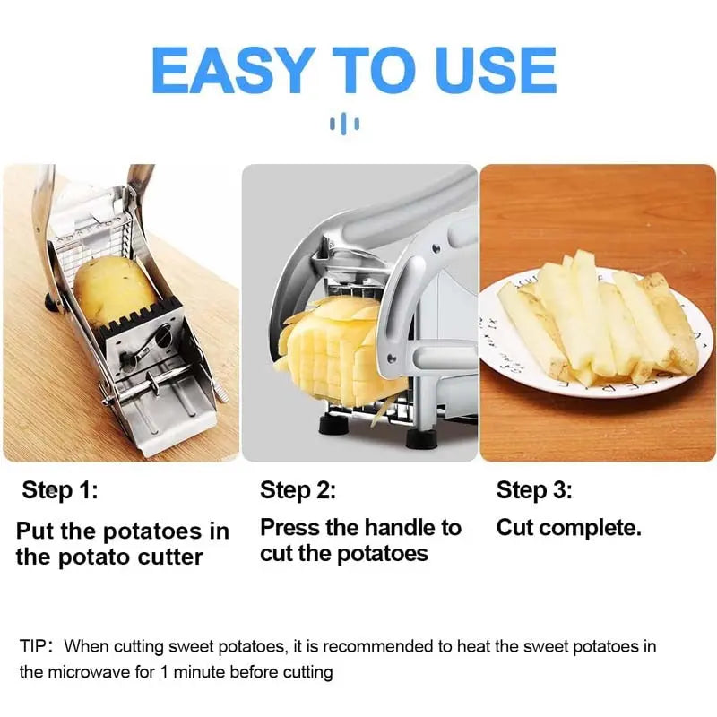 Stainless Steel Fry Cutter – For homemade fries in top quality